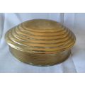 Vintage brass Jewelry box with gorgeous shell shape: Length: 140 mm