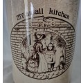 Gorgeous Large Vintage Pottery kitchen container in mint condition: H: 340 mm: D: 250 mm
