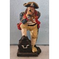 Vintage Figurines Pirates - This is a pair of crafted vintage ceramic or porcelain pirate figurines
