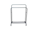 Pract Pack - Two Rail Free Standing Dry Clothes Rack for Hanging Clothes