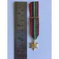 Pacific Star Miniature Medal with ribbon and bar