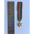 Pacific Star Miniature Medal with ribbon and bar