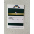 1x 1993 Rugby Card - Personal Card