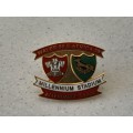 Wales vs South Africa - Attendance Millennium Stadium - Rugby Match Pin Badge