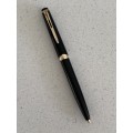 Vintage 1960s Montblanc Meisterstuck Black Resin and Gold Trim Ballpoint Pen