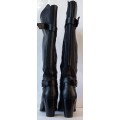 Ladies Knee Height Boots With Block Heel - SA Size 5