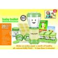 QUICK & EFFORTLESS!!! MAGIC Baby Bullet - COMPLETE BABY FOOD MAKING SYSTEM (20-Piece Set)