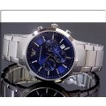 MENS EMPORIO ARMANI BLUE DIAL  CHRONOGRAPH WATCH AR2448 ##BRAND NEW##