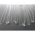 Lot of 4 Sterling Silver Chains / 1 /