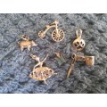 Lot Sterling Silver Charms