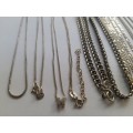Lot of 5 Sterling Silver Chains /2/