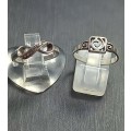 Lot Sterling Silver Rings