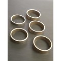 Lot of 5 Sterling silver rings