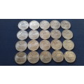 20 x 1994 Presidential Inauguration R5.00 coins in GOOD condition - Bid per coin for the lot !!!!