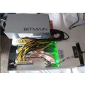 Antminer S9 - 14TH/s + BITMAIN  PSU - ONLY 2 Hashing boards Working - Hashes between 7.5 & 9.5Th/s
