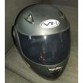 VR1 Motorcycle Helmet, Dark Grey, Flip up with Extra clear visor XS