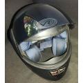 VR1 Motorcycle Helmet, Dark Grey, Flip up with Extra clear visor XS