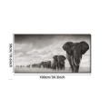 Framed Elephant Herd Canvas 108X59X7cm Painting Posters - Wall Art Picture Modern Room Decoration