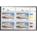 RSA 4 Control Blocks of 4 Stamps Each - Tourism SA Beaches (Face R 3.80) 1983