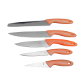 Houseware 6 Piece knife set orange
