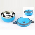 Stainless steel thermal insulation lunch box blue