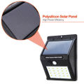Solar Powered PIR Motion Sensor Security Wall Garden Light Lamp Outdoor 20 LED