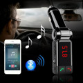 Bluetooth Car Kit BC06S FM Transmitter Bluetooth Hands-free Calling Car MP3 Player Dual USB Car Char
