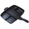 32x38cm Divided Frying Pan For All-in-One Cooked Breakfast and More