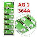 10pcs AG1 364A 1.55V Alkaline Battery