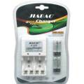 Battery charger for AA, AAA, 9V batteries (with AAA batteries)