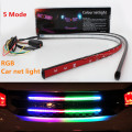 Car LED Strobe 2x 62cm RGB Colour Net Light Dash Flashing Bulbs Decorative Strip