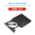 USB 2.0 External DVD CD RW Drive Writer Slim for PC Laptop