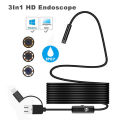 3in1 Type-C USB C Endoscope HD Borescope Waterproof Camera Tube For Samsung