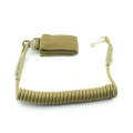 Tactical Pistol Lanyard Elastic Pistol Safety Spring Fixed Rope