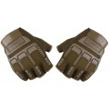 Soldier Half Finger Gloves Tactical Outdoor Antiskid Sport Cycling Motorcycle - Camouflage