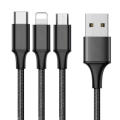 USB Type C Cable For iPhone 8 Plus For Samsung Galaxy S9 Type-c Cable Micro USB 3in1 Charge Cable