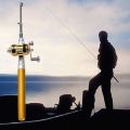 Pocket  Mini Portable Telescopic Fish Pen Aluminum Alloy Fishing Rod Pole Reel