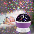 Starry Night Light Moon Star Sky Cosmos Kids Room Lamp LED Rotating Projector