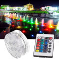 10LED RGB Submersible Waterproof Pool Wedding Party Vase Light with Remote Control