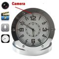 Mini Table Clock HD Hidden Camera Spy Covert Metal Alarm Clock DVR Cam Recorder