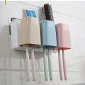 Multipurpose Toothbrush Combination Holder Shelf Bathroom Wall Mount