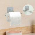 Stainless Steel Toilet Roll Tissue Paper Holder Suction Cup Bathroom Tool