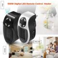 500W Portable Electric Heater Fan Timing Air Warmer Handy Mini Desk Home Office