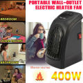 400W Winter Portable Wall-Outlet Electric Heater Warm Heating Fan Silent