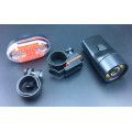 5W COB LED Bicycle Bike Cycling Front Rear Tail Light +5LED Taillight Night Lamp