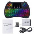 With Touchpad Mouse LED Rainbow Backlight Mini Wireless Keyboard 2.4GHz
