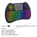 Mini Wireless Keyboard 2.4GHz With Touchpad Mouse LED Rainbow Backlight