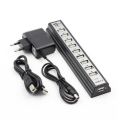 10 Ports LED Power Adapter Cable For PC Laptop Computer