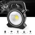 Rechargeable COB LED Solar Work Light Outdoor Camping Handheld Light Christmas Gift