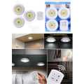 LED lighting 3 piece set with remote control